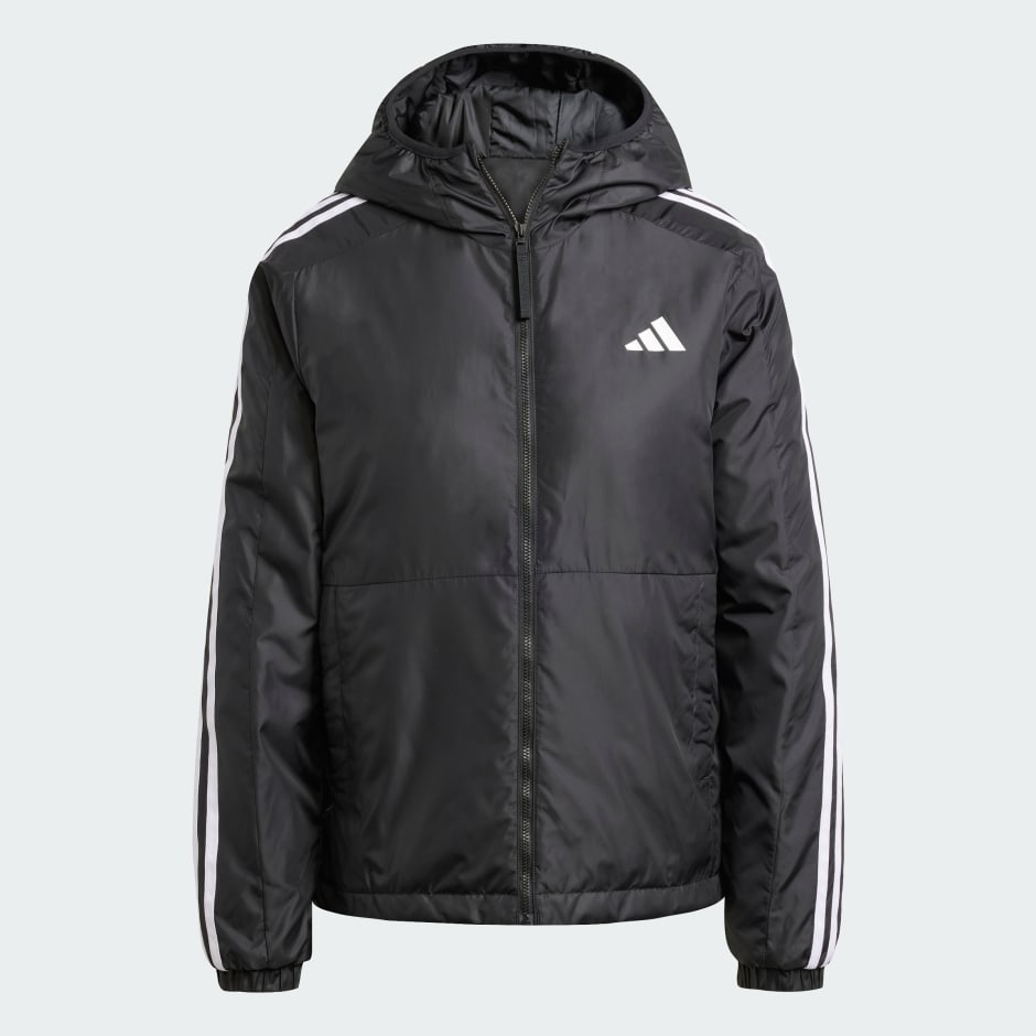 Essentials 3-Stripes Insulation Hooded Jacket