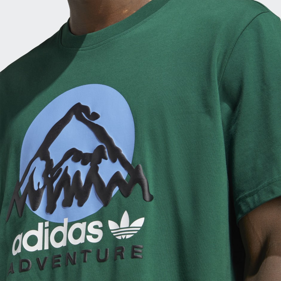 Caracterizar ex Reactor Men's Clothing - adidas Adventure Mountain Front Tee - Green | adidas Saudi  Arabia