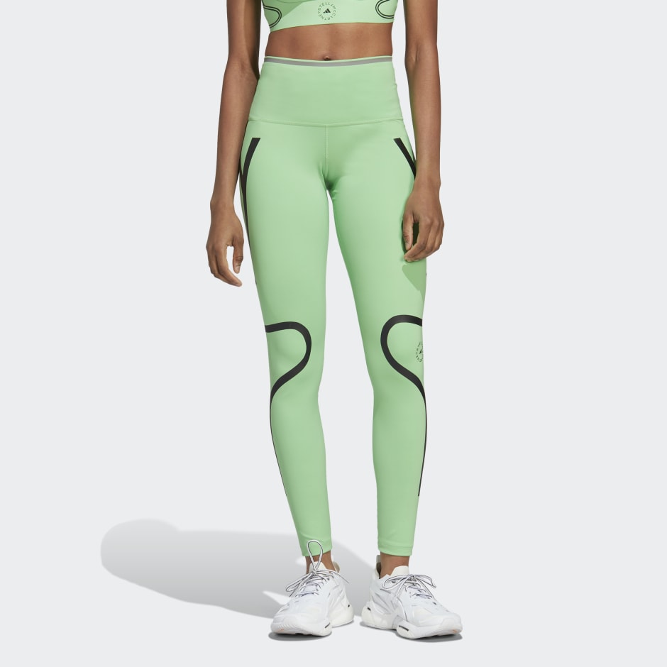 Leggings Stella McCartney Pour Adidas Green size 8 US in Synthetic -  24954366