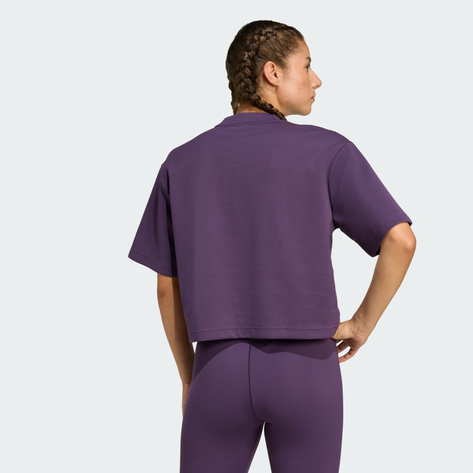 T-shirt gaufr&eacute; Yoga Motion