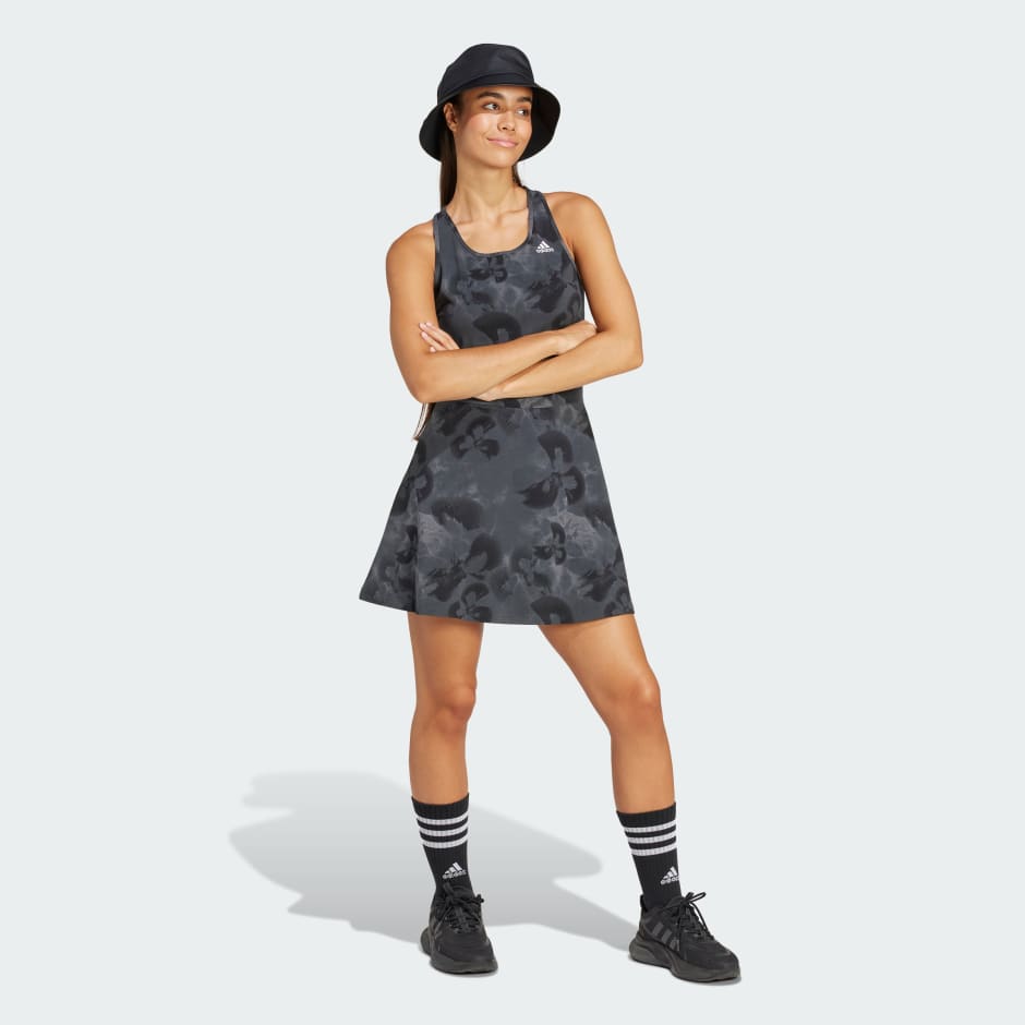Floral Graphic Single Jersey Dress