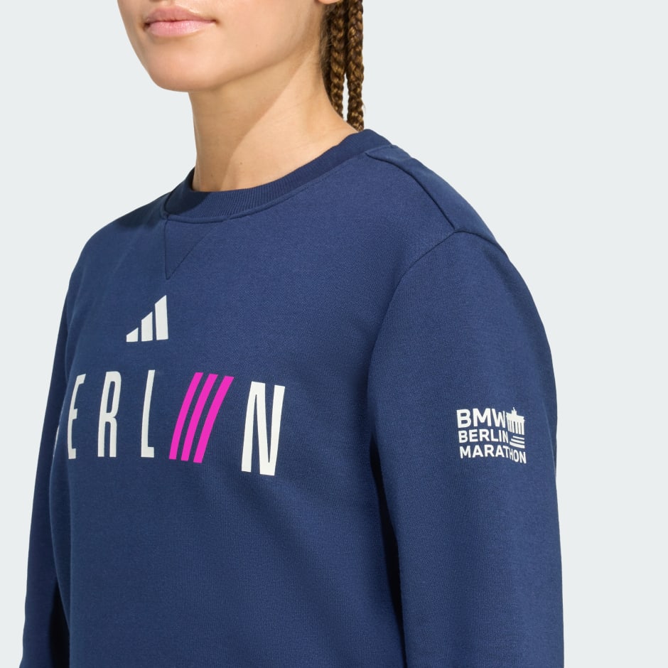 Hanorac cu guler rotund BMW Berlin Marathon 2025, pentru femei