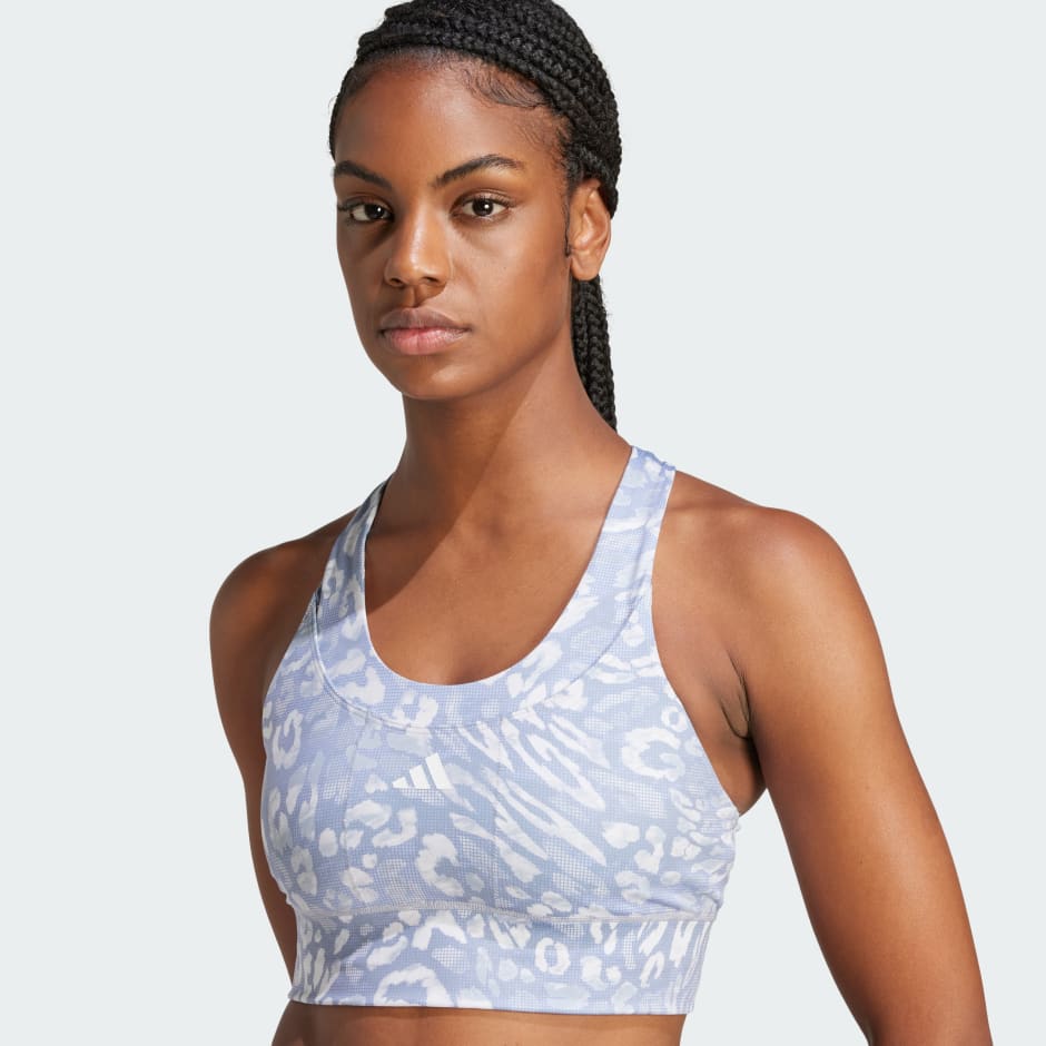 Own the Run Pocket Medium Support Print Bra
