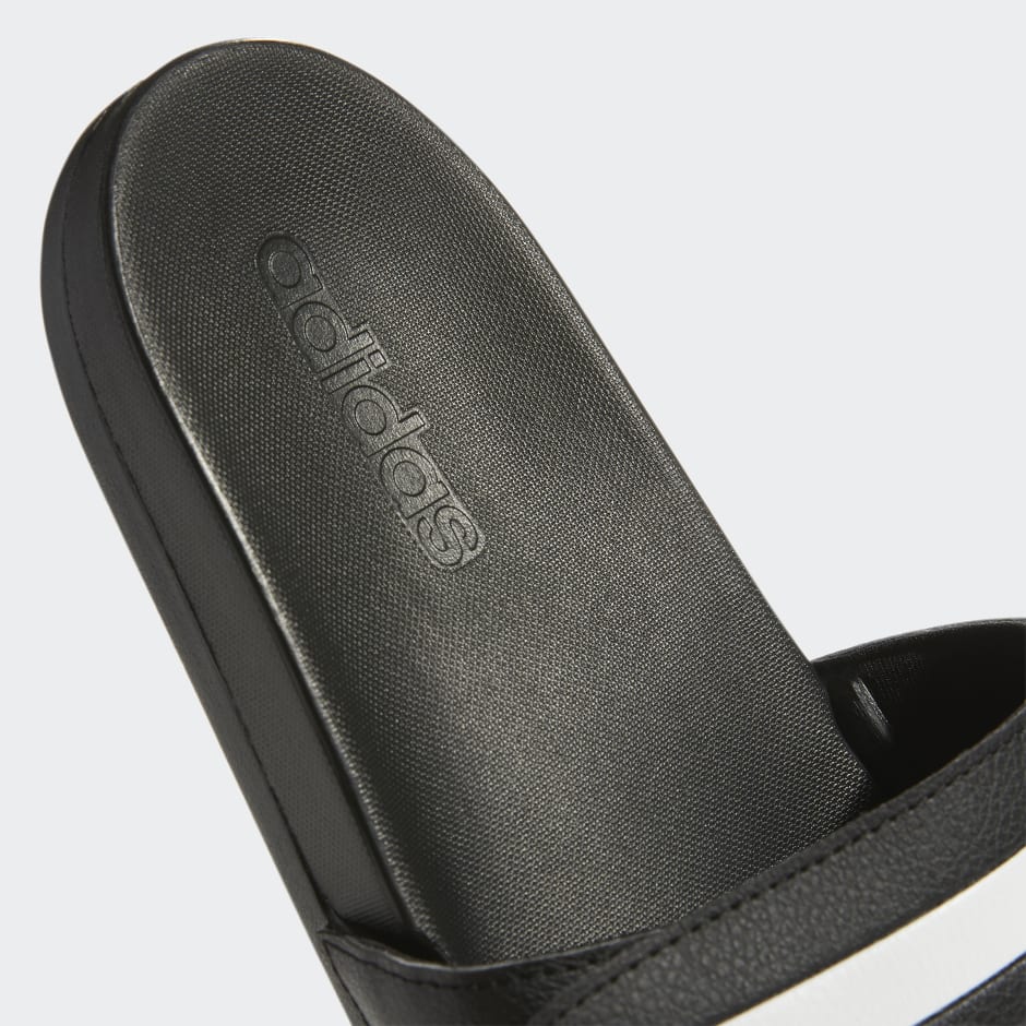 Eerbetoon Vruchtbaar Zin adidas Adilette Comfort Adjustable Bandage Slides - Black | adidas BH