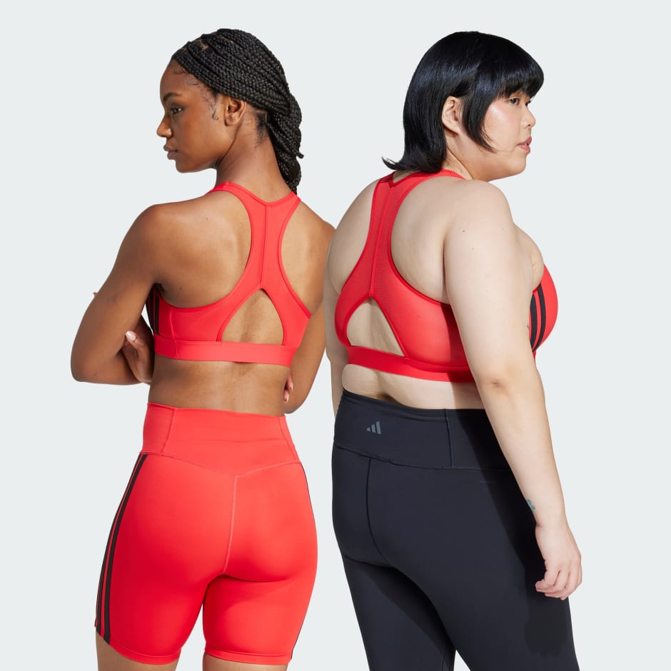 Powerreact Train Medium-Support 3-Stripes Bra