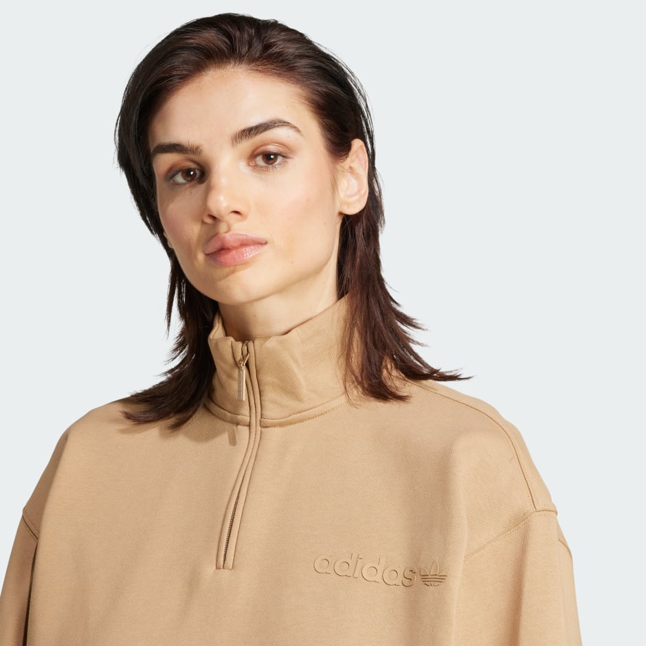 Essentials Linear Quarter-Zip Oversized