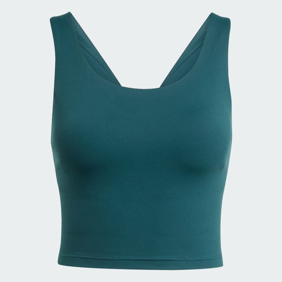 حمالة صدر رياضية All Me متوسطة الدعم من أديداس بتصميم توب بدون أكمام