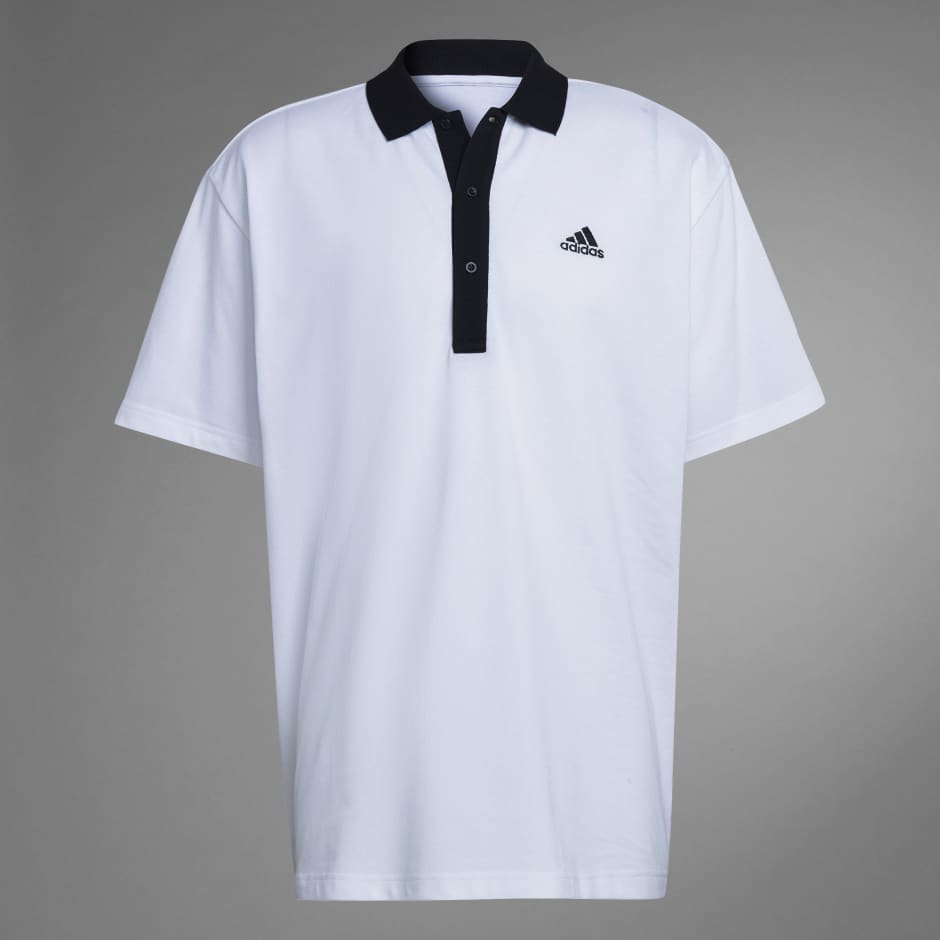 Útil Contorno Reconocimiento adidas Piqué Polo Tee - White | adidas QA