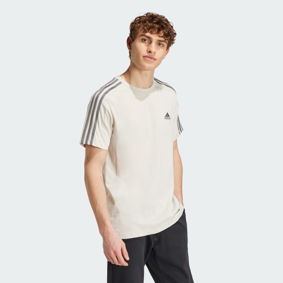 Essentials Single Jersey 3-Stripes Tee