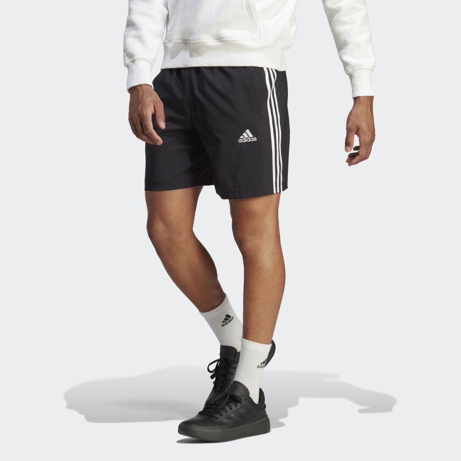 Meenemen Basistheorie Kantine Men's Clothing - AEROREADY Essentials Chelsea 3-Stripes Shorts - Black |  adidas Saudi Arabia