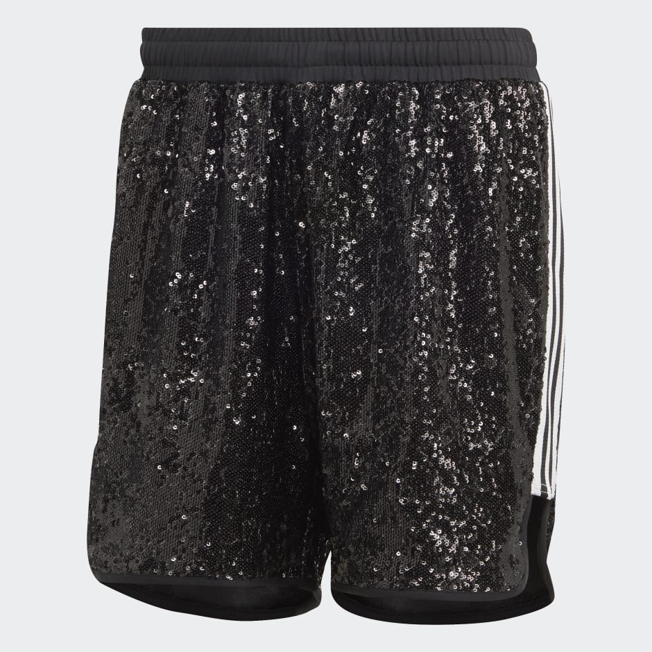 Black hotsell sequin shorts