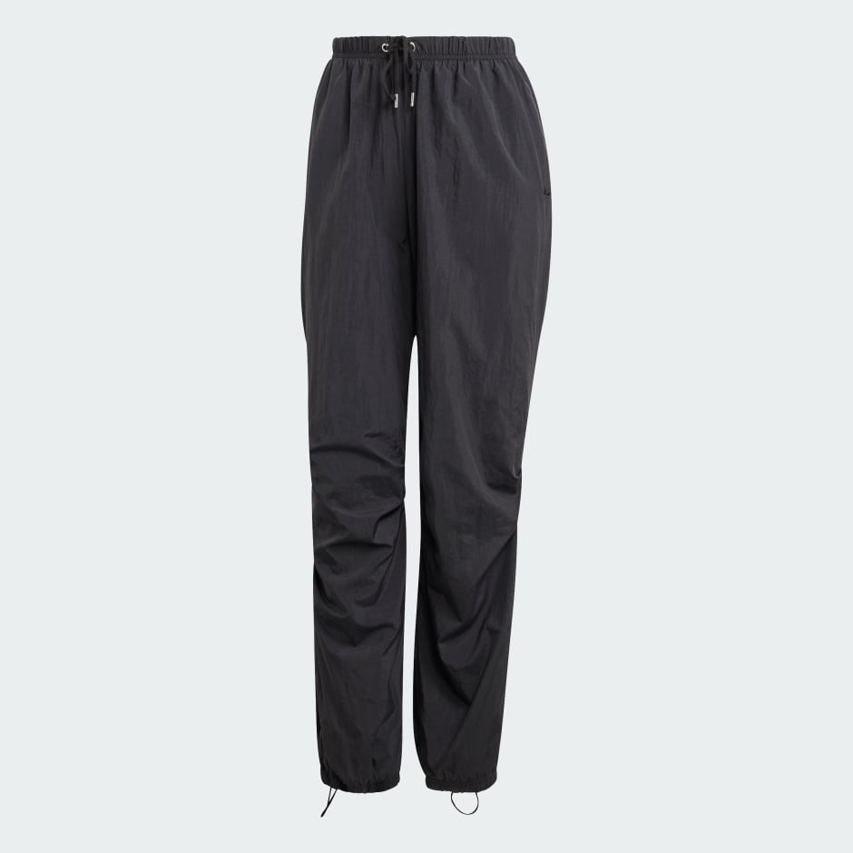 Women's Clothing - Premium Essentials Nylon Parachute Pants - Black