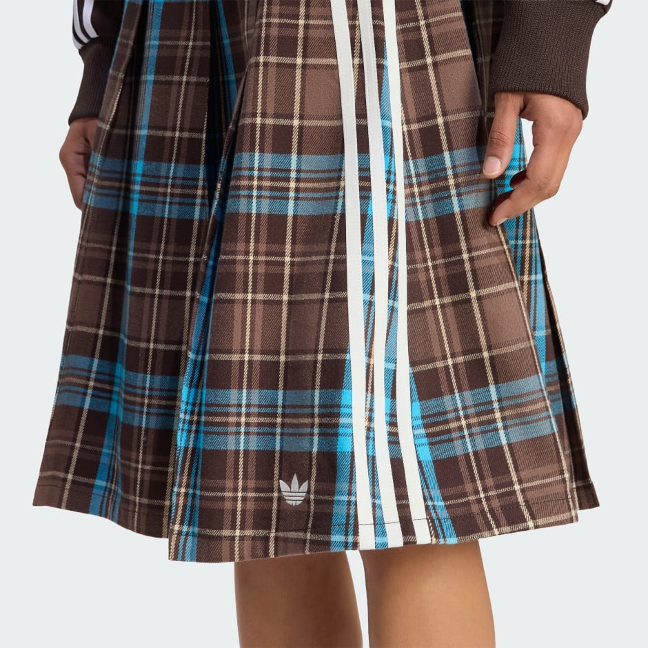 PLEATED CHECK SKIRT