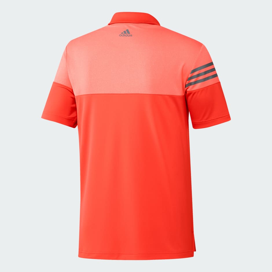 Adidas Heathered 3-Stripes Golf Polo Shirt image number null