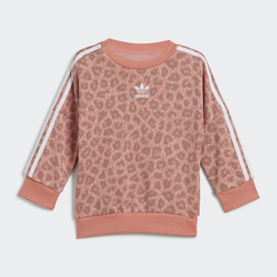 Animal Allover Print Crew Set