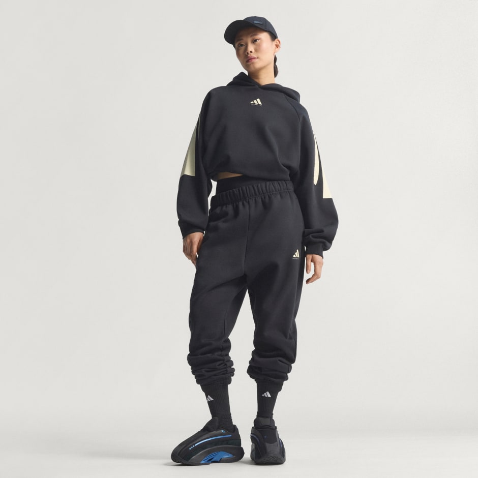 adidas 籃球三間絨毛有帽衫 (中性)