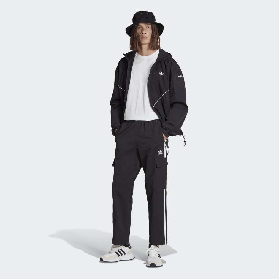 adidas Adicolor Classics 3-Stripes Cargo Pants - Black | adidas UAE