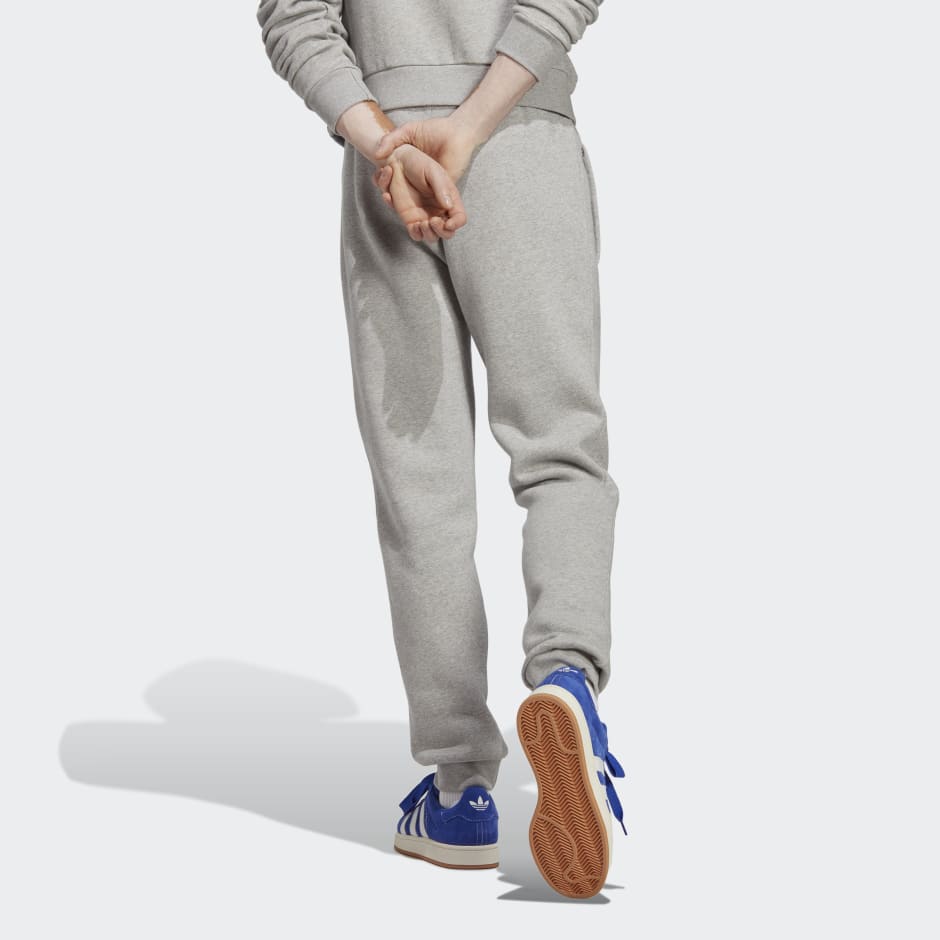 Adidas trefoil best sale joggers grey