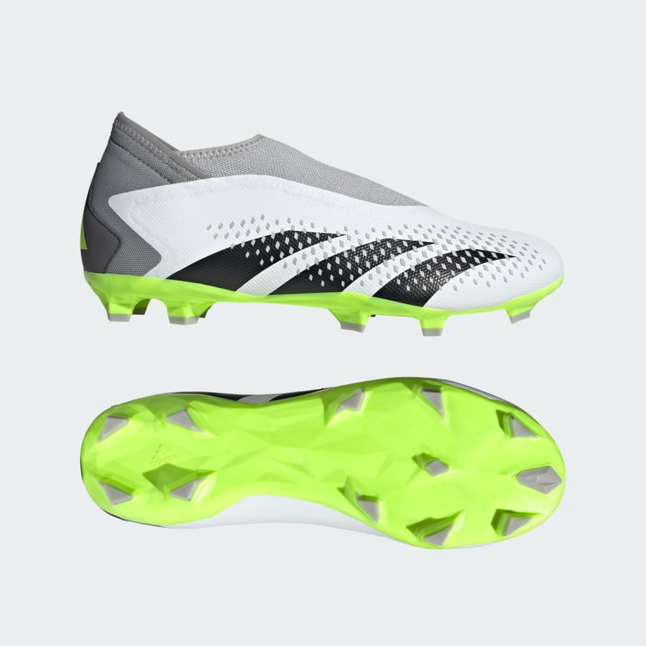 nabootsen Meisje Tweet Shoes - Predator Accuracy.3 Laceless Firm Ground Boots - White | adidas Oman