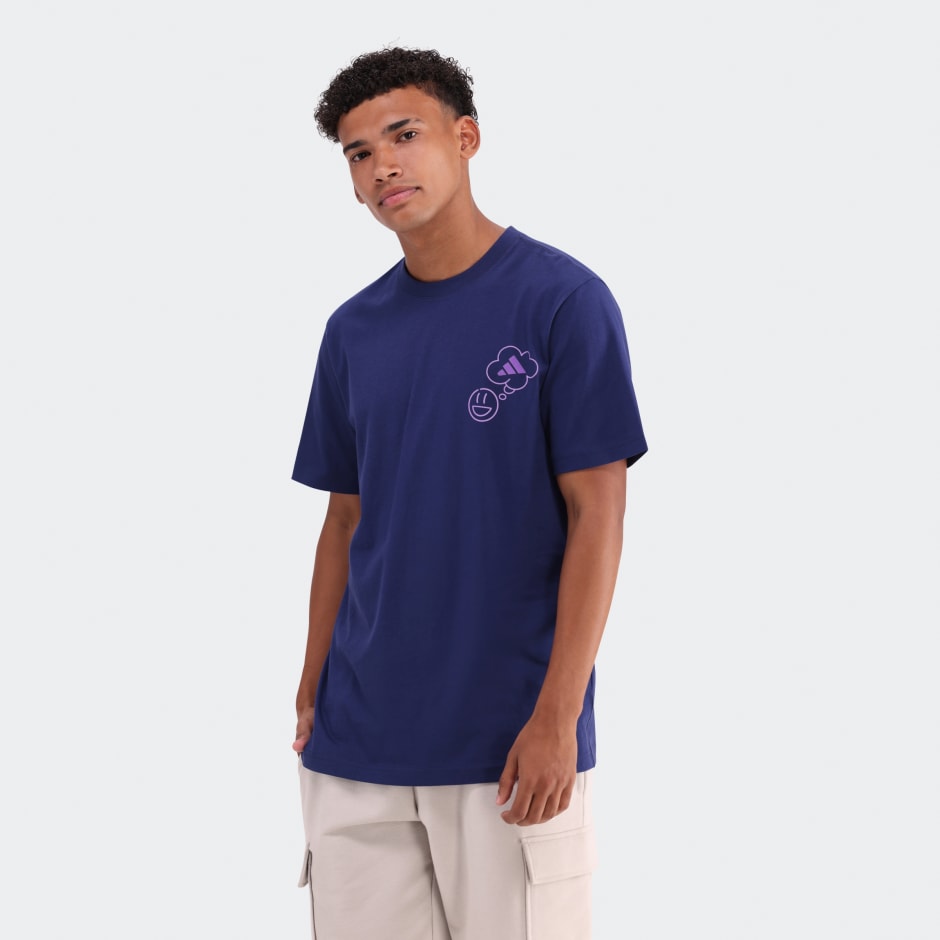Lounge Verbiage Circle Graphic T-Shirt