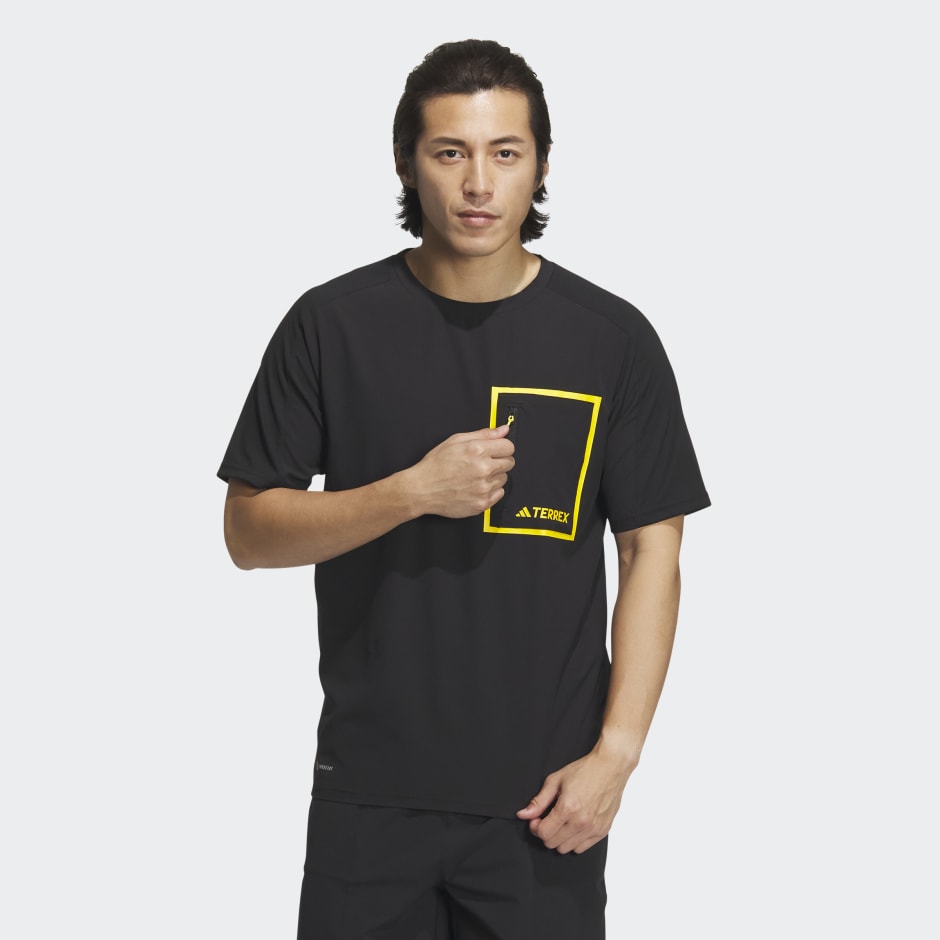 Men's Clothing - National Geographic Short Sleeve Tee - Black | adidas ...