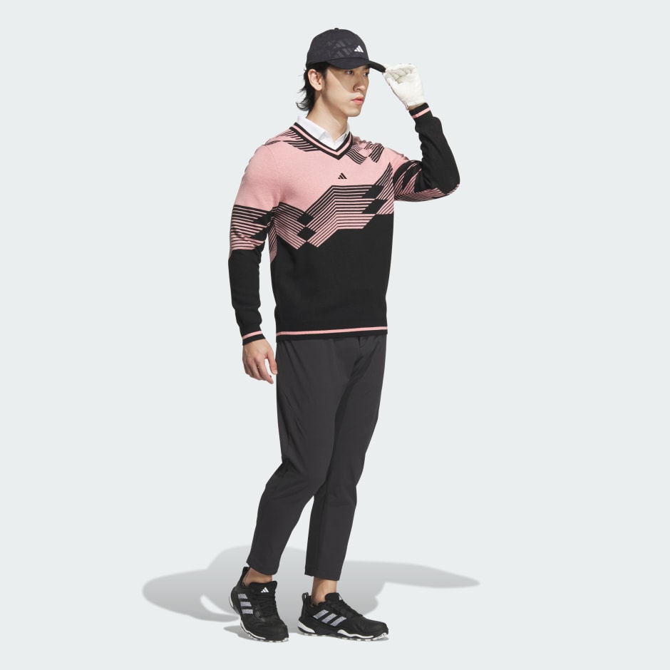 Knit V-Neck Long Sleeve Pullover Sweater