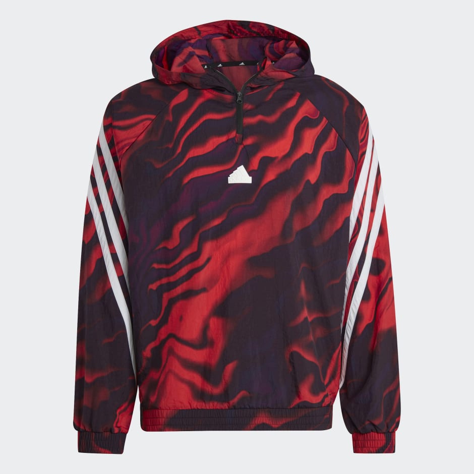 Men's Clothing - Future Icons Allover Print Hoodie - Red | adidas Qatar