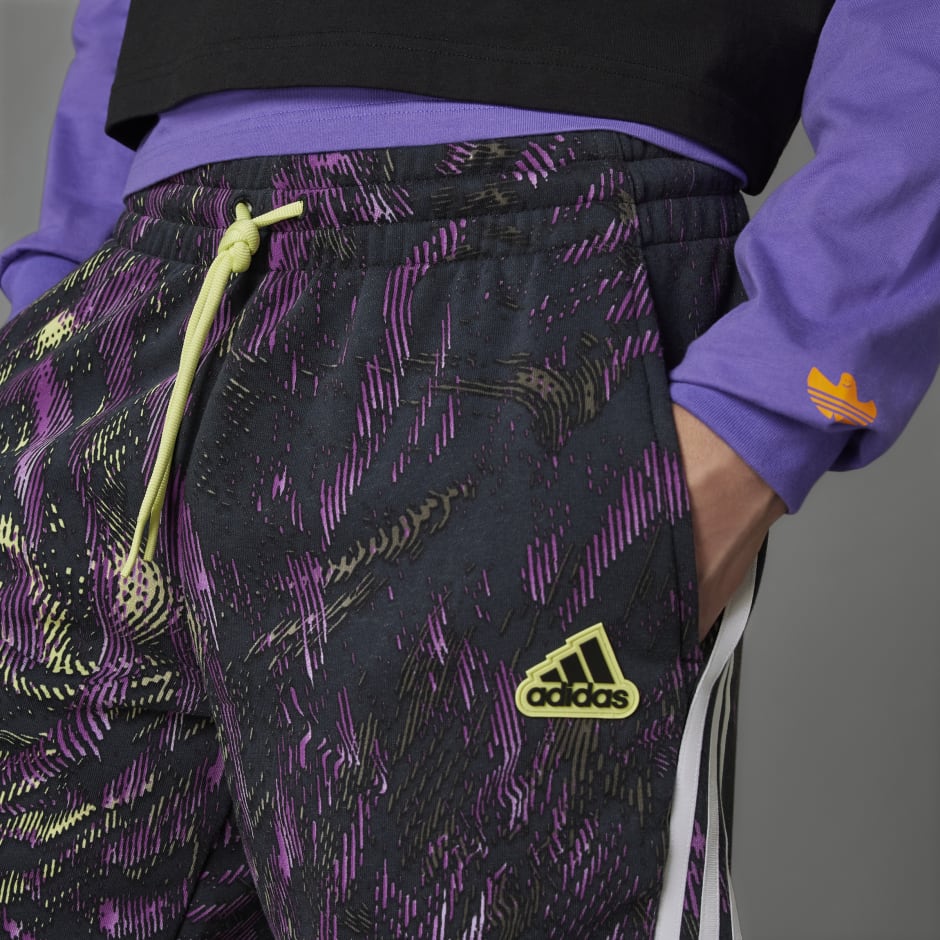 adidas purple stripe pants