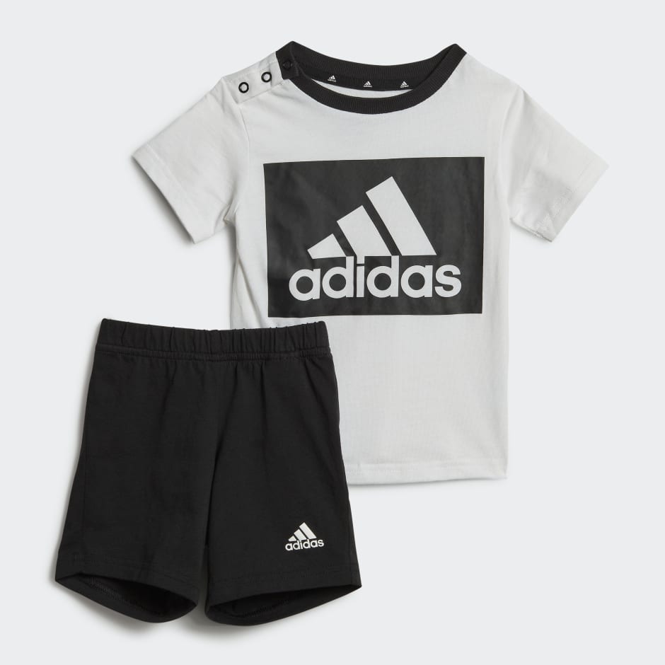 adidas shorts and tee