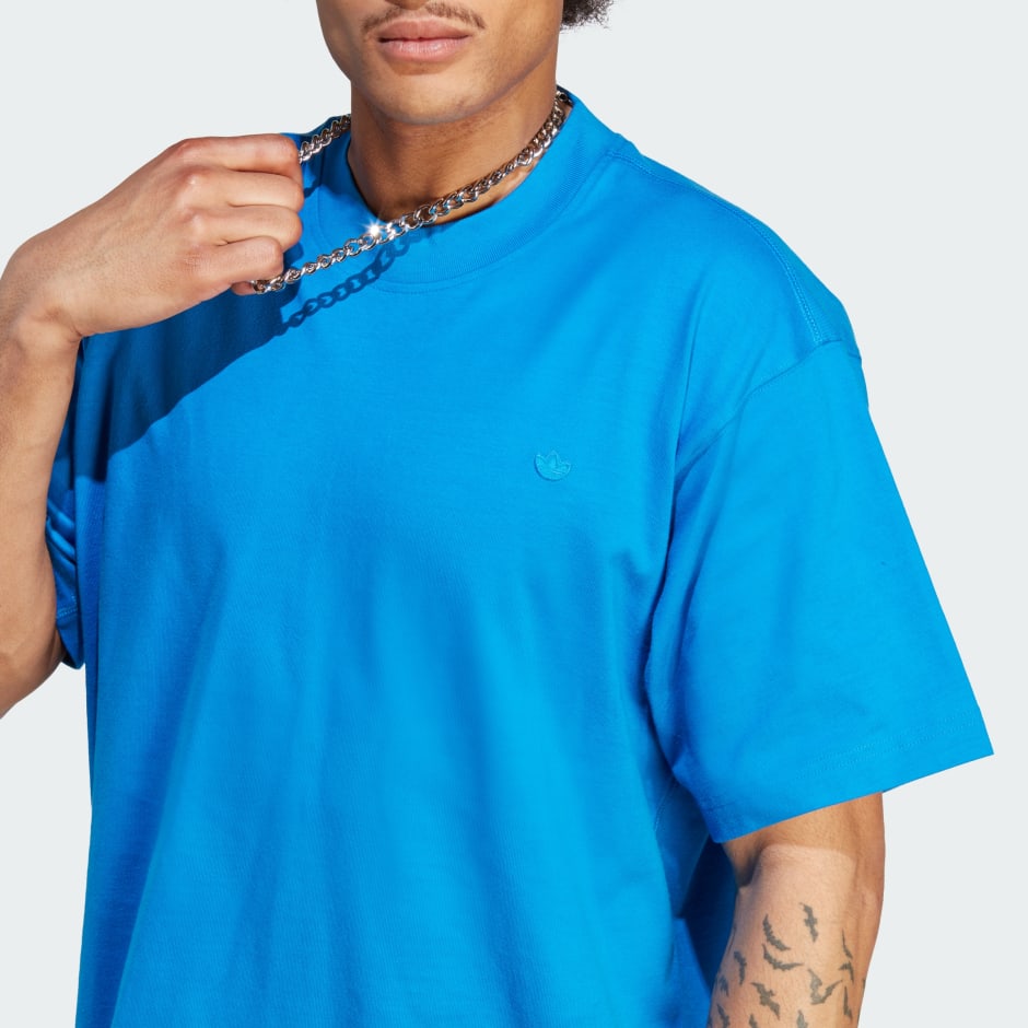 | Contempo Blue Tee Clothing - Men\'s adidas - Oman Adicolor