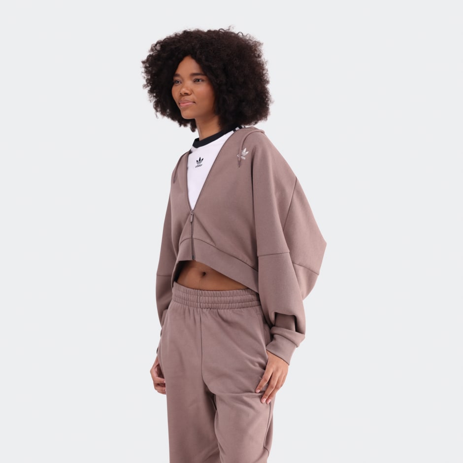 Essentials Short Full-Zip French Terry Hoodie