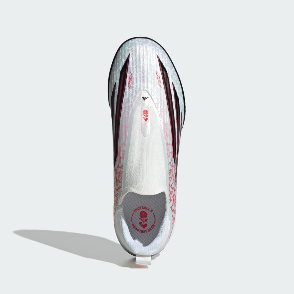 Ghete de fotbal pentru copii F50 LEAGUE fără șireturi pentru teren sintetic