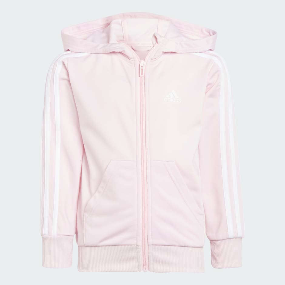 Essentials | adidas - TZ Shiny Track Suit Pink 3-Stripes adidas