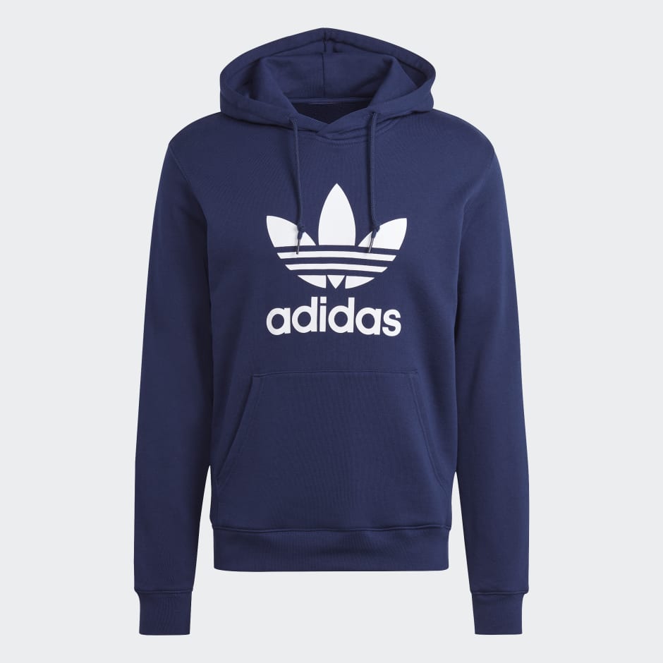 adidas Adicolor Classics Trefoil Hoodie - Blue | adidas UAE