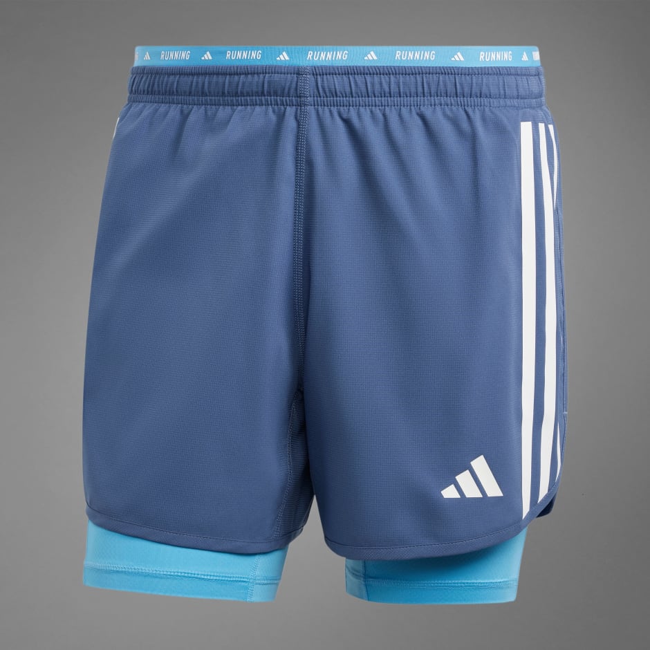 Own The Run 3-Stripes 2-in-1 Shorts