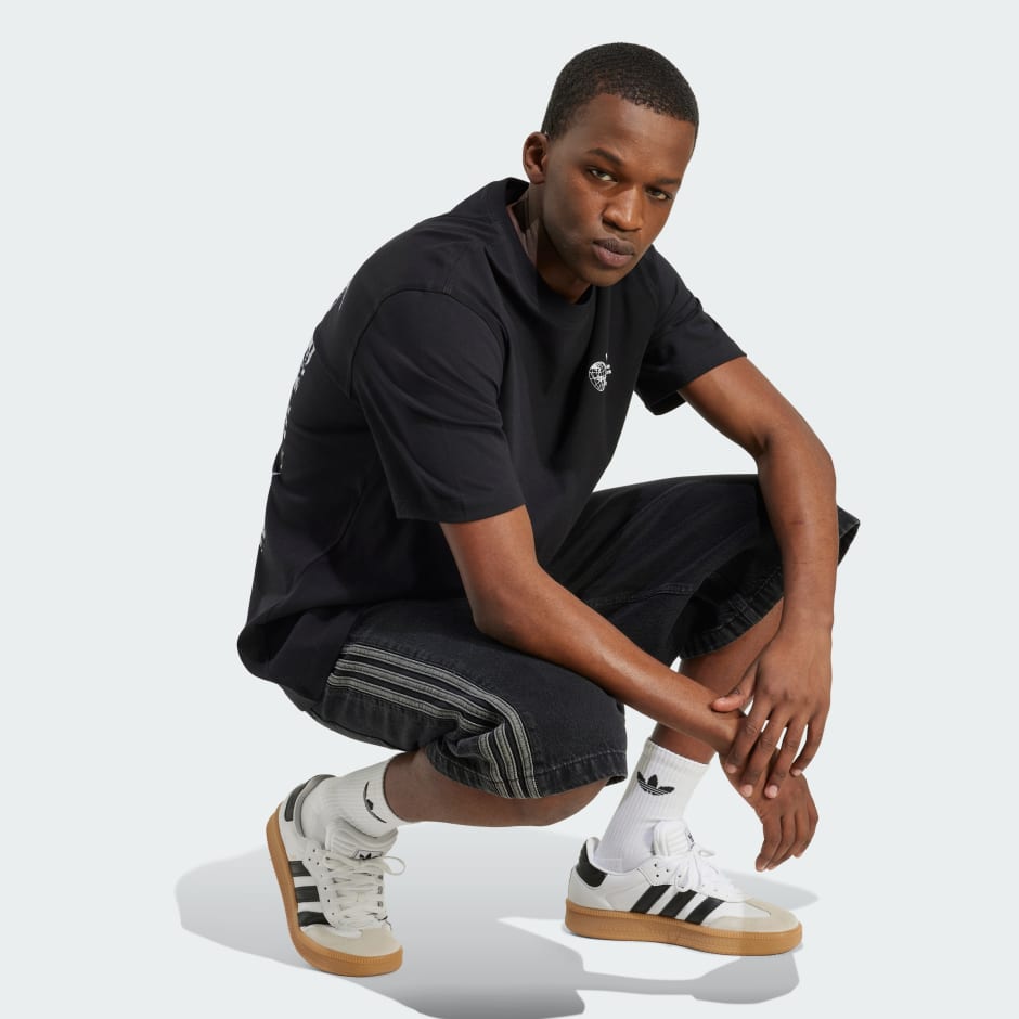 Sports Elements Poster Graphic Loose Tee