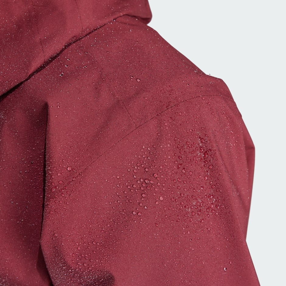 Clothing - Terrex Multi RAIN.RDY 2.5-Layer Rain Jacket - Burgundy ...