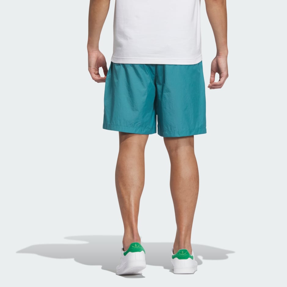 Trefoil Logo Play Football Graphic Light Woven Shorts