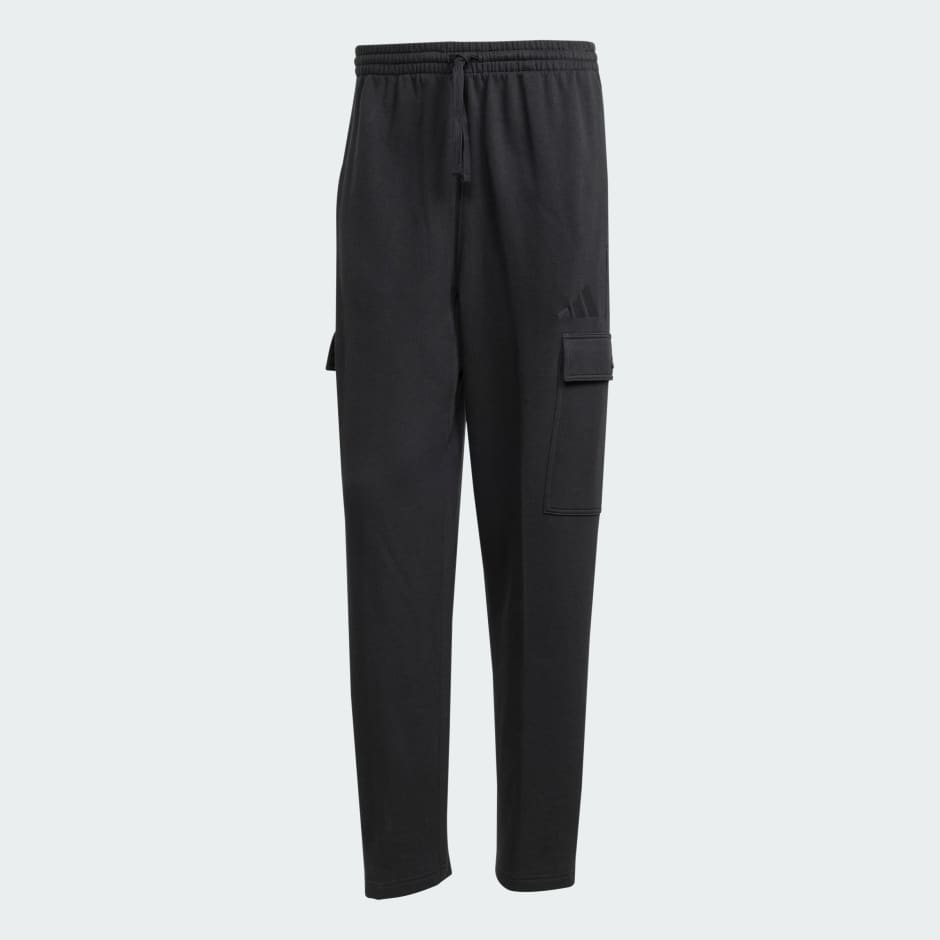 ALL SZN French Terry Loose Cargo Open Hem Pants