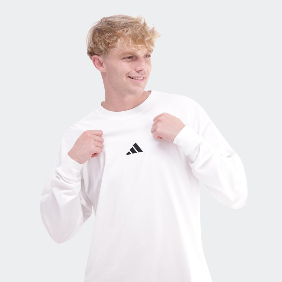 Essentials Plus Loose Fit Small Logo Long Sleeve Long-Sleeve Top