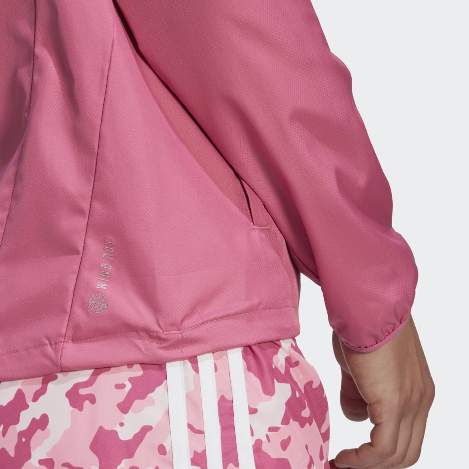 Own the Run Hooded Running Windbreaker