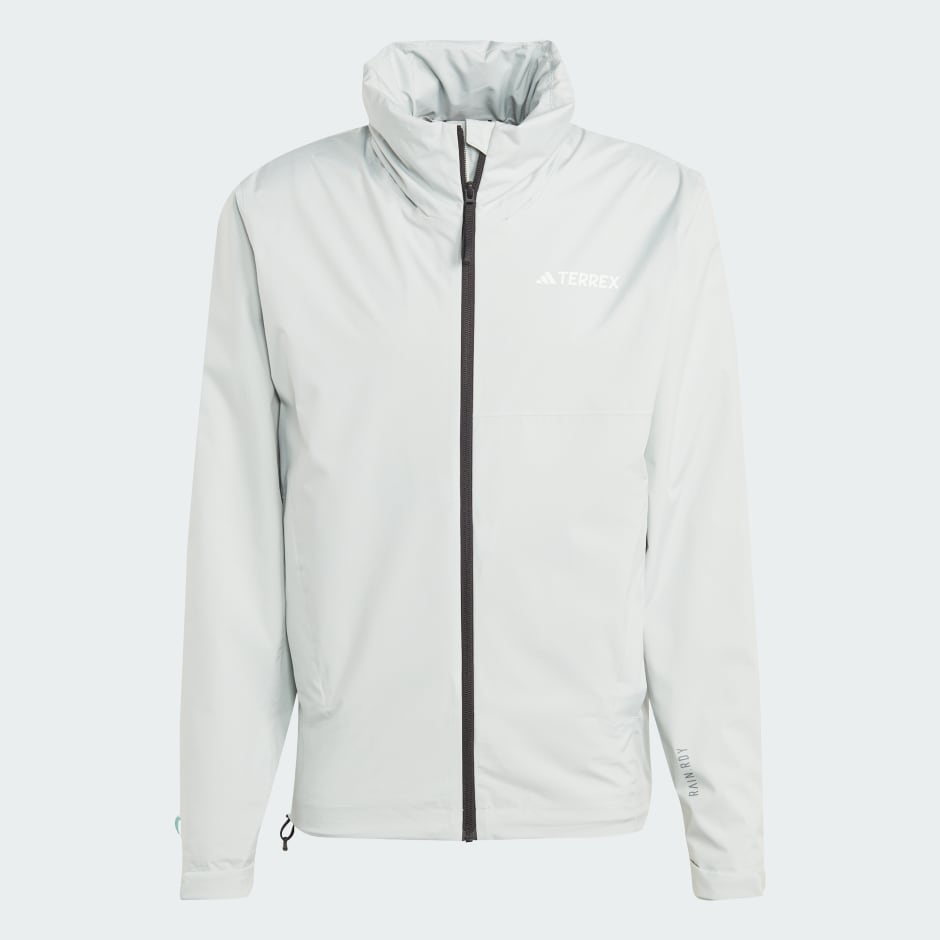 Clothing - Terrex Multi RAIN.RDY 2-Layer Rain Jacket - Grey | adidas ...