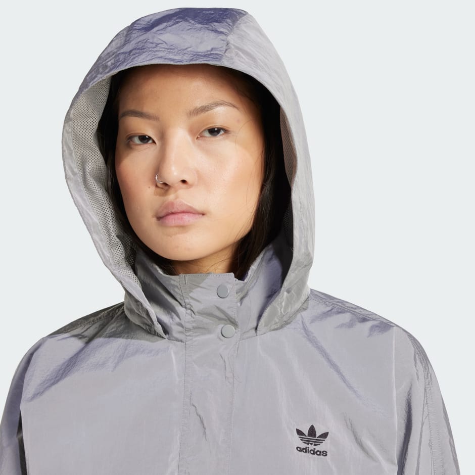 Adicolor Woven Nylon Outline Trefoil Windbreaker