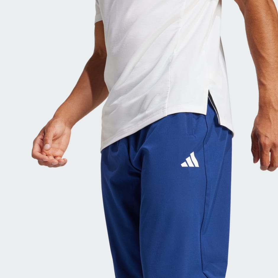 ■adidas■ Train Essentials 3S Woven Pants JI8313 CLOTHING - Train Essentials 3-Stripes Woven Pants - Black