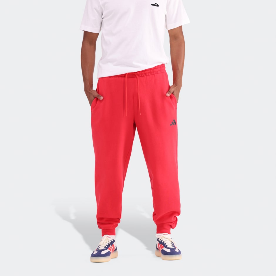 Essentials Wide-Leg 3 Bar Logo Joggers