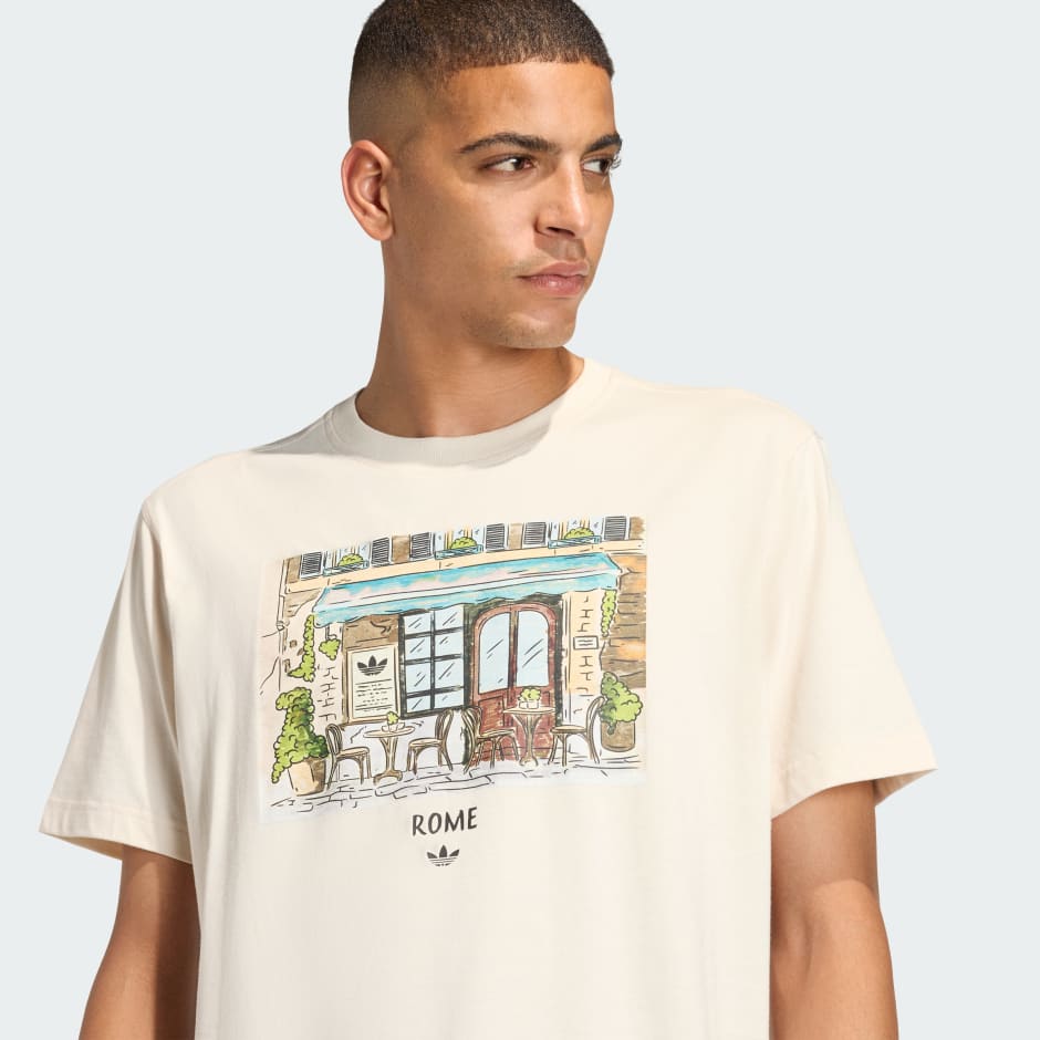 TRICOU CU IMPRIMEU GRAFIC PAINTING ROME SHOP