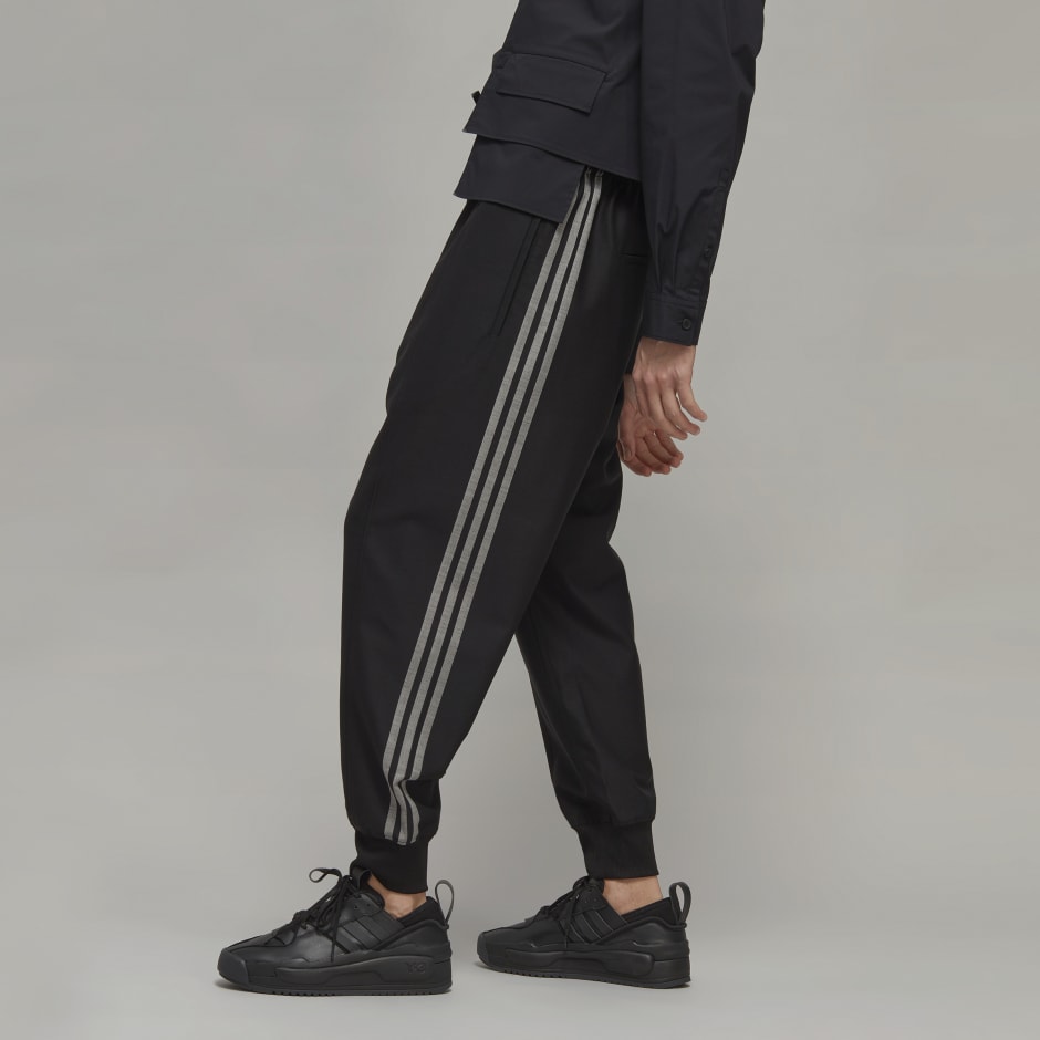 Y-3 3-Stripes Refined Wool Cuffed Pants