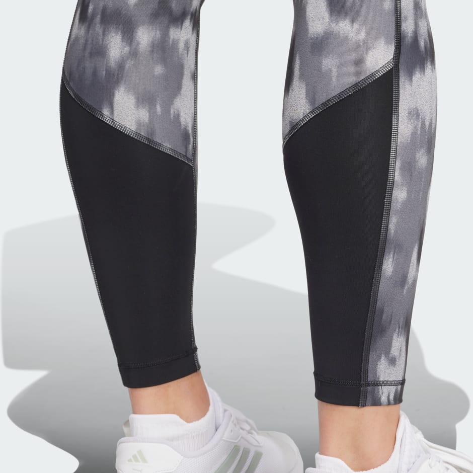 Optime Essentials Allover Print Flower Tie-Dye Leggings