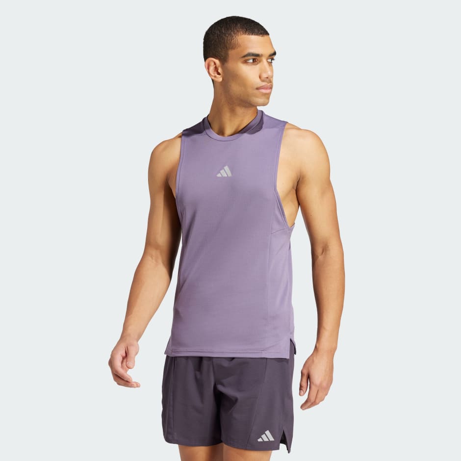 Clothing - Designed for Training Workout HEAT.RDY Tank Top - Purple ...