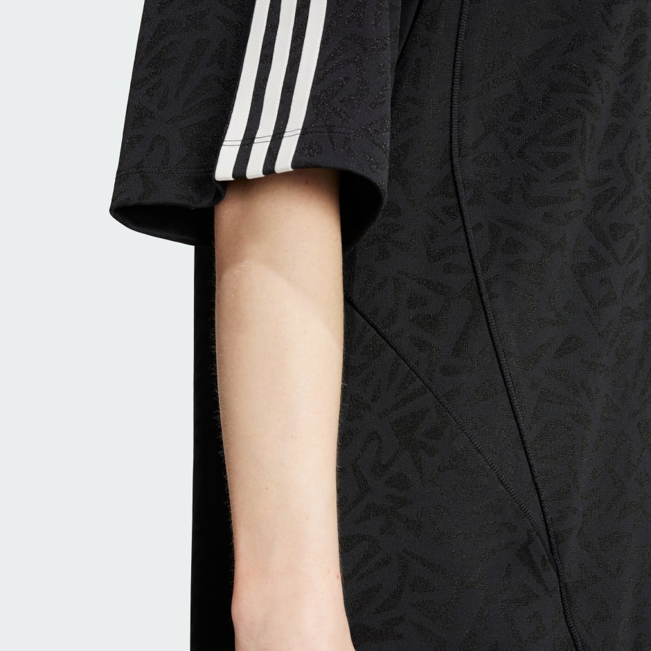 Adidas t-shirt dress black online